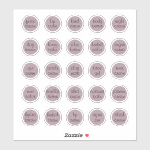 Sticker Baume de crème de pot cosmétique personnalisé de 1