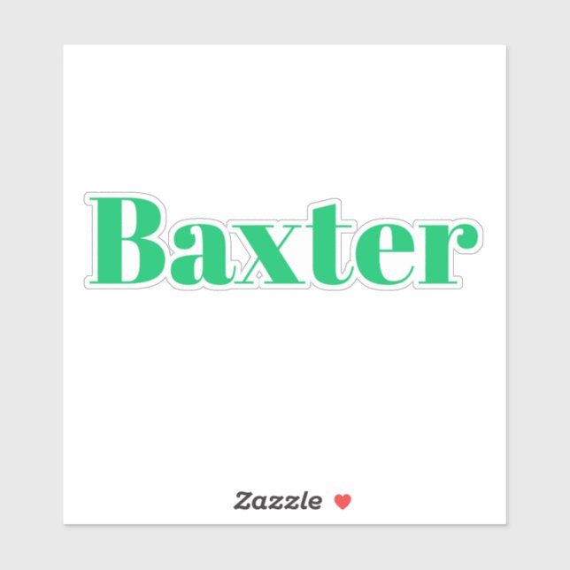 Sticker Baxter (Feuille)