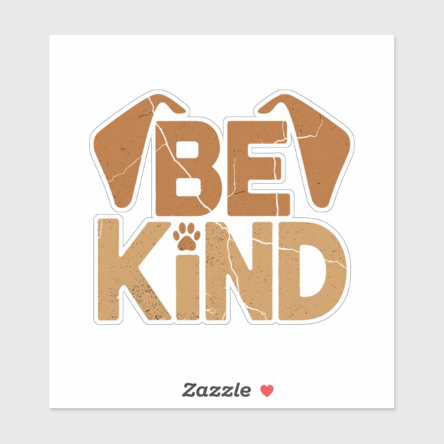 Sticker Be Kind - Dog Lover (Feuille)