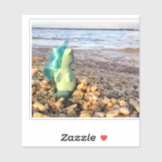 Sticker Beachcomber Baby Sea Pony at the Beach
