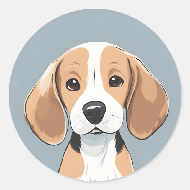 Sticker beagle (Devant)