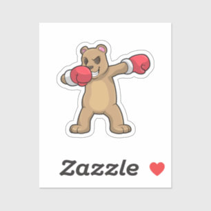 Sticker Bear as Boxer at Boxer & Hip hop Dance Dab