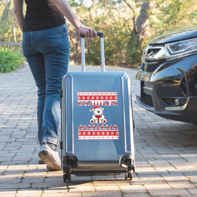 Sticker Bear Christmas Christmas (1) (Valise Insitu)