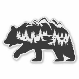 Sticker Bear Sticker.