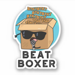 Sticker Beat Boxer Funny Beatboxbox Pun