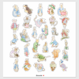 Sticker Beatrix Pottter Peter Rabbit et ses amis