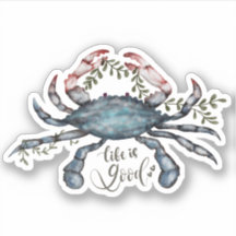 Beau Crabe Bleu Art Design