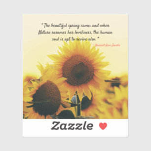 Sticker Beau printemps - Citation célèbre