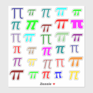 Sticker Beaucoup de lettres grecques Pi () symboles mathém