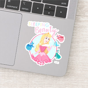 Sticker Beauté dormante avec les oeillettes