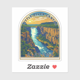 Sticker Beauté naturelle de Little River Canyon-Alabama