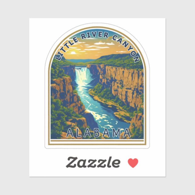 Sticker Beauté naturelle de Little River Canyon-Alabama (Feuille)