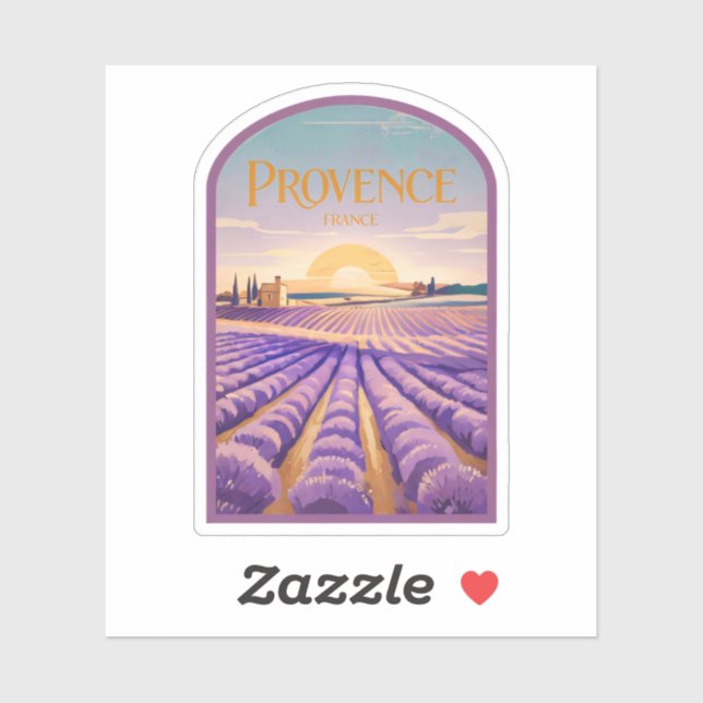 Sticker Beauté naturelle de Provence-France (Feuille)