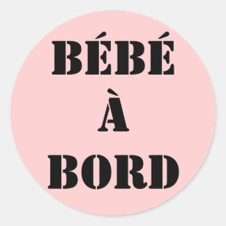 sticker "bébé à bord"
