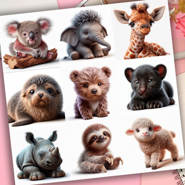 Sticker Bébé Animaux Set 3 (Créateur téléchargé)