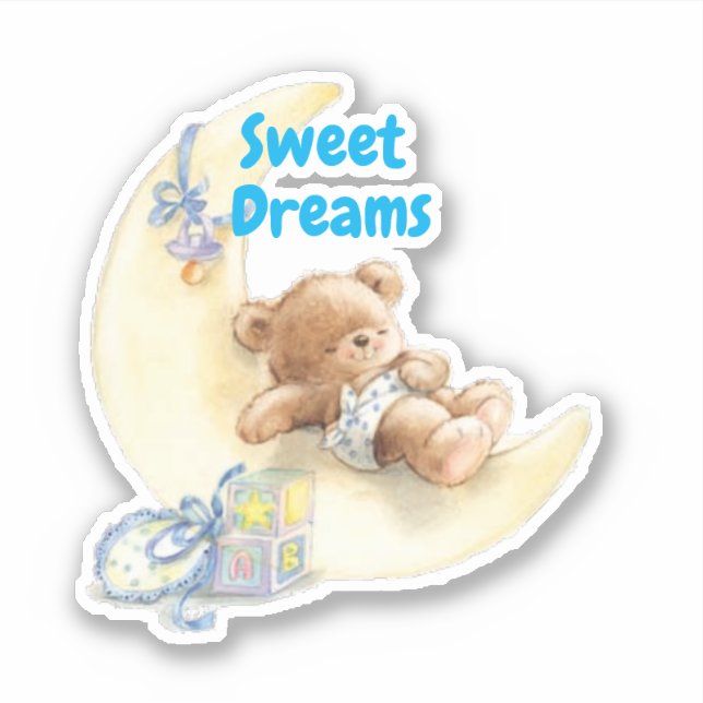 Sticker Bébé de rêves doux (Devant)