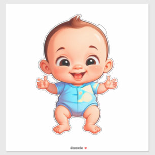 Sticker Bébé garçon mignon