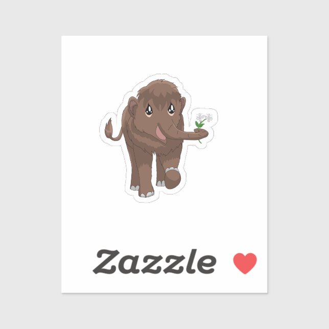 Sticker Bébé Mammoth Mug (Feuille)