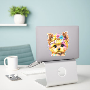 Sticker Bébé mignon et adorable Yorkie