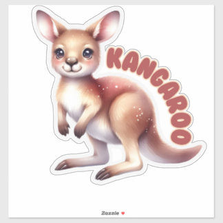 Sticker Bébé souriant Kangaroo - Pépinière