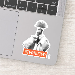 Sticker Bécher  #Terrifié