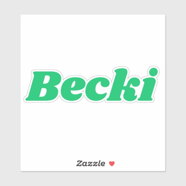 Sticker Becki (Feuille)