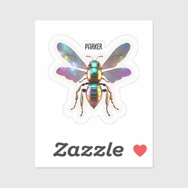 Sticker Bee moderne (Feuille)