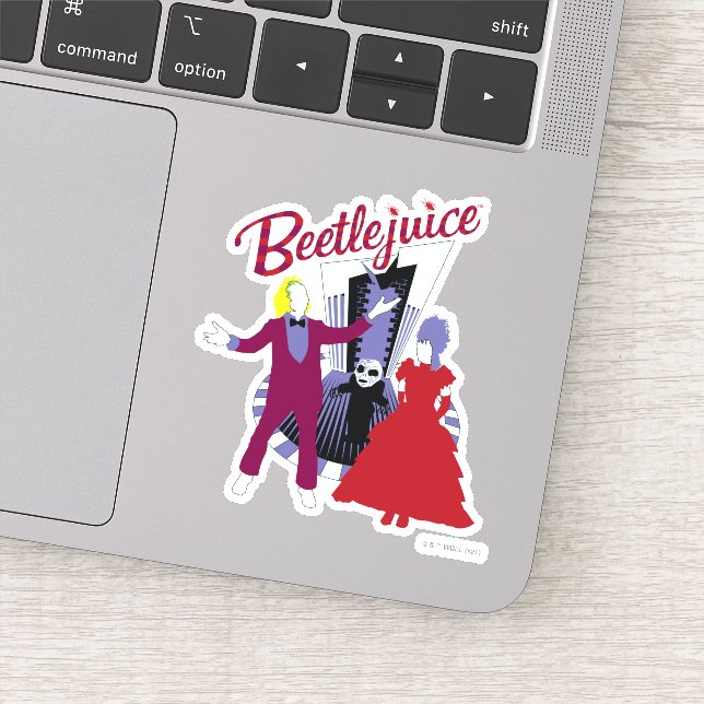 Sticker Beetlejus | Beetlejus & Lydia Mariage (Détail)