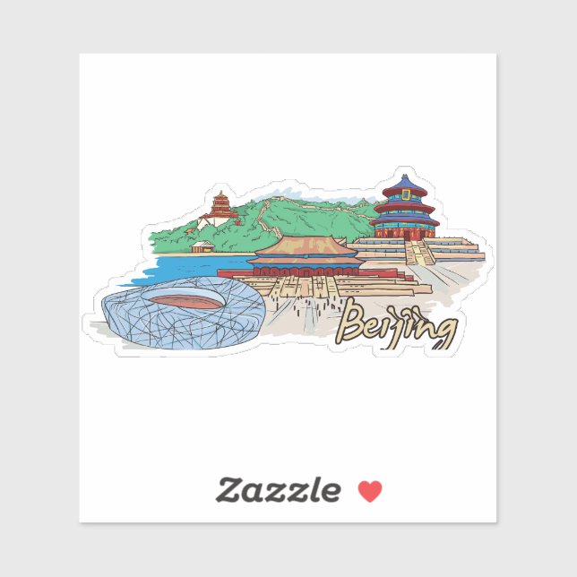 Sticker beijing (Feuille)