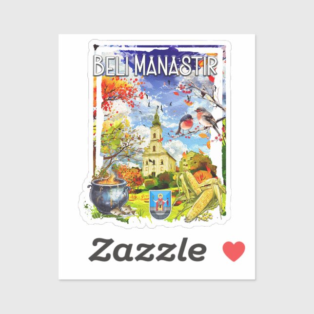 Sticker Beli Manastir (Feuille)