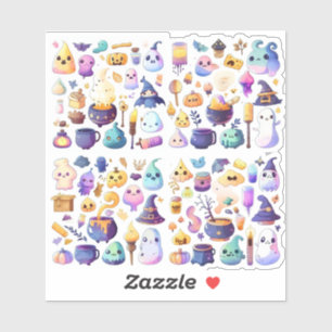 Sticker Belle caricature halloween