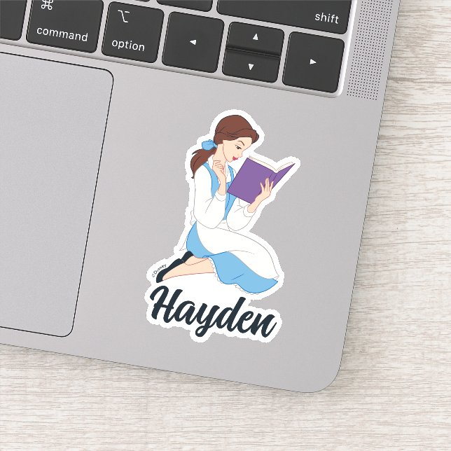 Sticker Belle dans un livre (Détail)