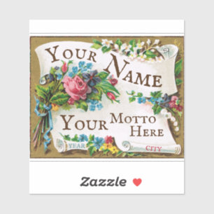 Sticker Belle Epoch Français Parfum Blank Frame