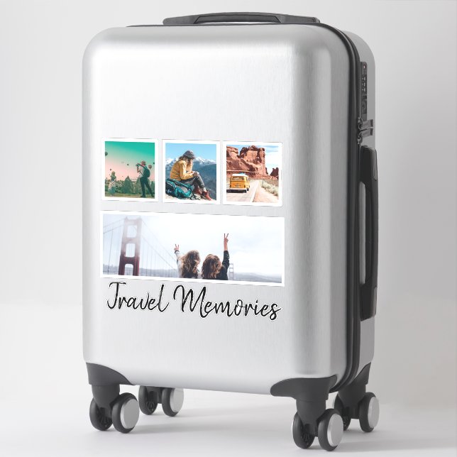 Sticker Belle photo de voyage (Sur valise)