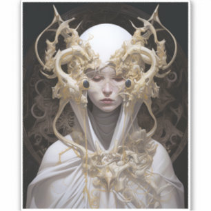 Sticker Belle sorcière Demon Queen Imaginaire Art