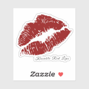 Sticker Belles lèvres rouges bissables