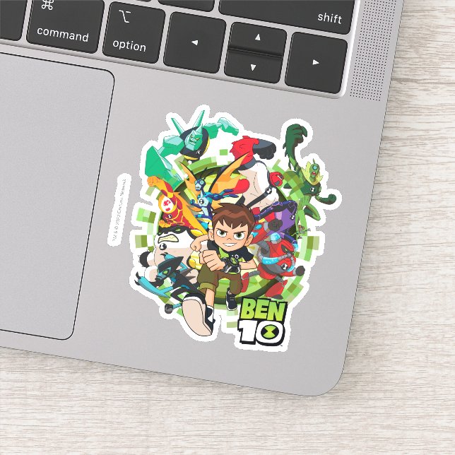 Sticker Ben 10 Alien Rush Graphique (Détail)