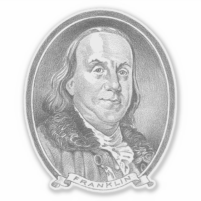 Sticker Ben Franklin (Devant)