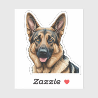 Sticker berger allemand majestueux - Amoureux des