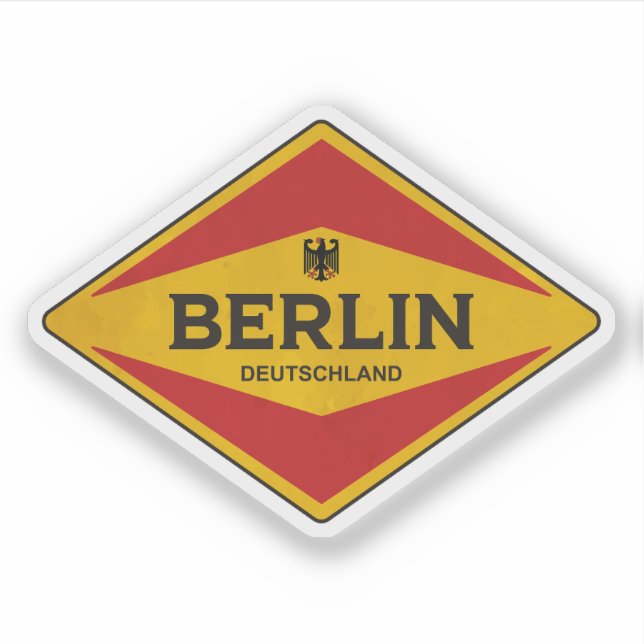 Sticker Berlin Allemagne Vintage (Devant)