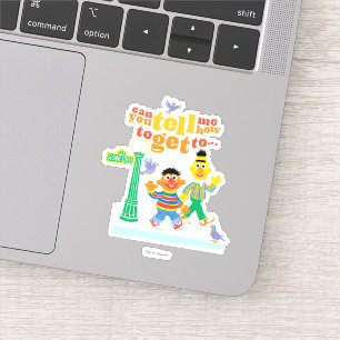 Sticker Bert et Ernie Directions