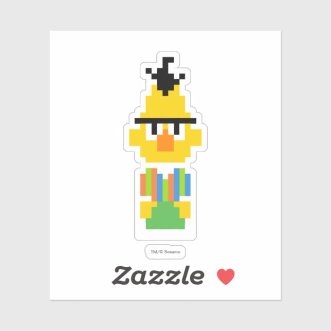 Sticker Bert Pixel Art (Feuille)