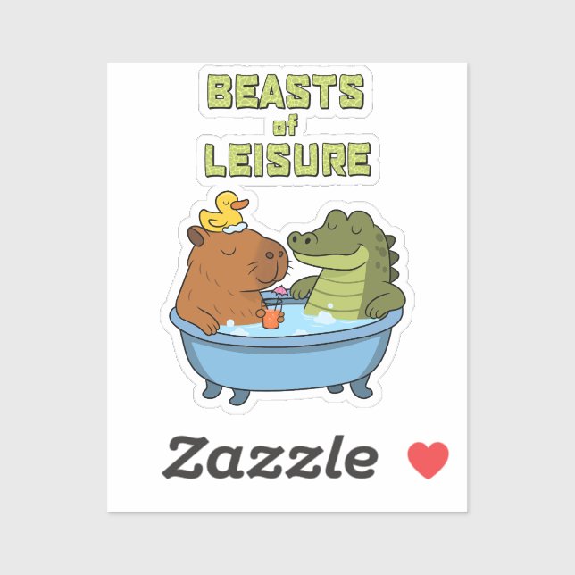 Sticker Bêtes de Loisirs | (Feuille)