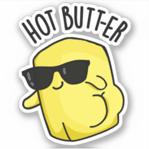 Sticker Beurre chaud amusant jeu de nourriture