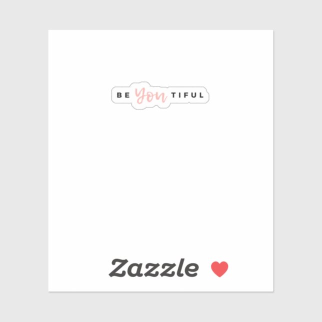 Sticker Beyoutiful (Feuille)