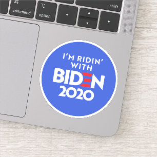 Sticker BIDEN 2020 - Ridin with Biden