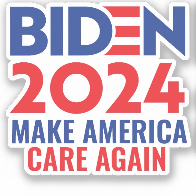 Sticker Biden 2024 : Rendre aux Etats-Unis leur intérêt (Recto)