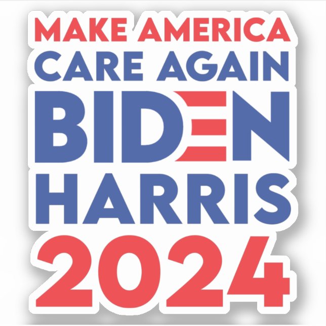 Sticker Biden / Harris - 2024 - Rendre l'Amérique à nouvea (Devant)