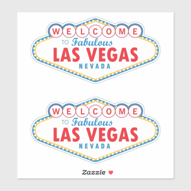 Sticker Bienvenue à Las Vegas (Feuille)