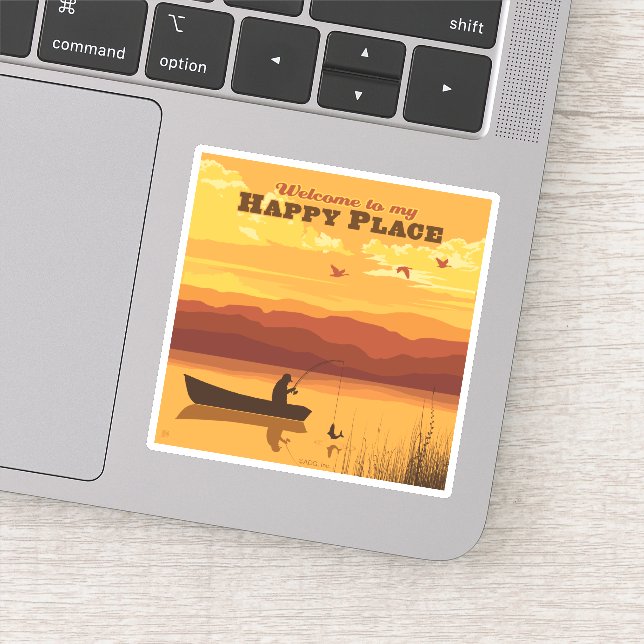 Sticker Bienvenue À Mon Happy Place (Détail)